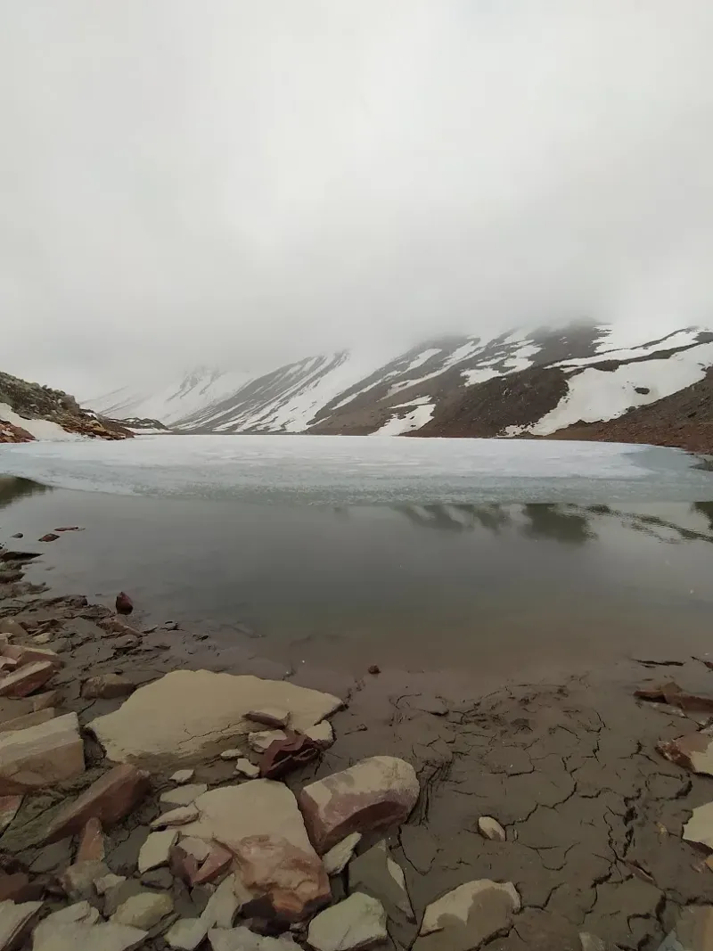 The emerald gem of Kedartal, captured in a mystical, foggy embrace at 15,500 feet | © MountRoutes